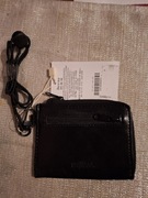 Portfel meski czarny maly skoropodobny z zawieszka Bershka