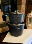 Garnki marmurowe duże 6 i 10L likwidacja magazynu 