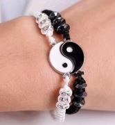 2 bransoletki dla pary Yin Yang
