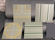 Płyty płytki skrzyżowanie ulica droga podstawa klocki LEGO (4 sztuki)