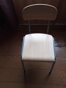 Krzesełko metal-drewno