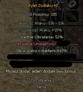Metin2 Polska Sztylet Zodiaku+0 52 srednie