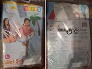 Zestaw Kolo dmuchanie i rekawki dmuchane do wody do nauki plywania