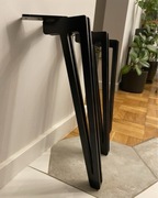 Czarne Nogi metalowe! Stelaż! Stoki kawowy! 40 cm