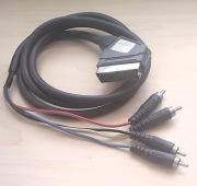 Przewód adapter EuroSCART Cinch RCA Audio-in, Audio -out,Video-in,Video-out