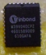 W39V040CPZ 39V040 PAMIĘĆ FLASH 3,3V 4Mbit PLCC-32 WINBOND SPRAWDZONY