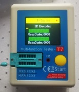 Tester multifunkcyjny LCR-T7 T7 z wyswietlaczem TFT LC ESR MOSFET IR