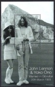 John Lennon i Yoko Ono bloczek ** z 1999 roku