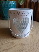 Świecznik z ażurowym sercem