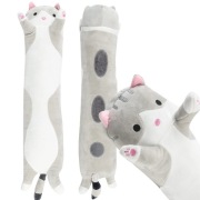 maskotka kotek plusz podłużna długi 70cm poduszka wałek | B-2188 + Gratis