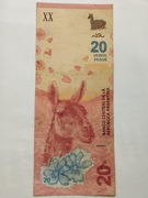 Sprzedam banknot Argentyna 20 Peso 2017r. stan dobry