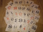 Oryginalna kartka z kalendarza 2013 prezent urodziny rocznica pamiątka