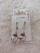 Nowe kolczyki świąteczne Renifery kod875