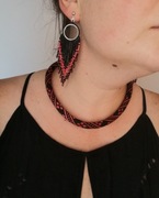 Komplet naszyjnik i kolczyki stal nierdzewna 