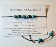 Bransoletka szczęścia turkus apatyt malachit 