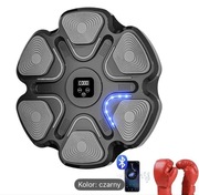 Tarcza treningowa do boksu Bluetooth z bokserskimi rękawicami –kolor czarny