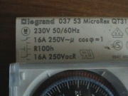 Programator analogowy Wyłącznik czasowy Legrand MicroRex QT31.