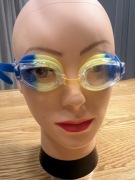 Okulary do pływania dla dzieci zielono niebieskie