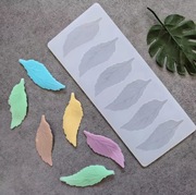 Kształt LIŚCIE 6 wgłębień Forma Mata silikon 22*9 do Pieczenia Czekolady 