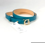 Guess Pasek Damski Turkusowy Skórzany Logo GUESS Nowy Rozmiar