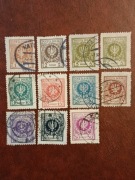 Rok 1924. Fi.182-183,185a,b-192. kasowane. Orzeł w wieńcu 