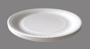 Duży talerz papierowy biały okrągły 23cm 17szt
