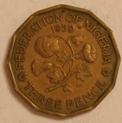 3 pensy Nigeria 1959