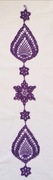 ZAWIESZKA OZDOBA OKIENNA ŚCIENNE 86 CM FIOLET