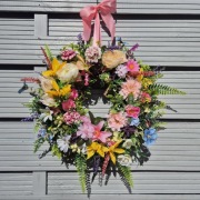 Wianek na drzwi dekoracja ozdoba prezent wielkanoc wiosna dekoracja 