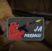 Naszywka taktyczna bóbr haftowana rzep odznaka morale wojskowa militaria