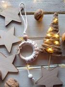 Ozdoba świąteczna w stylu Boho, eko bombka 014