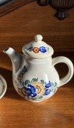 Dzbanek ręcznie malowany kwiaty polne vintage do kawy herbaty Włocławek