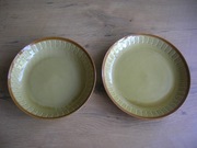 stare duże talerze Tułowice zestaw obiadowy płaski i głęboki PRL