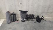 Gotowy zestaw bikepacking: namiot, spiwór, bagażnik, torby, platformy