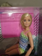 Barbie Fashionistas blondynka lalka made to move na wózku inwalidzkim HJT13