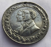 Anglia Wielka Brytania 1863 Święte przymierze z Danią - medal 32mm ,14,54g 