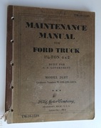 Ford model 2G8T Truck 1,5 ton 4x2 - instrukcja napraw 1942r. oryginał