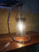 Lampa z łańcucha, loft stal nierdzewna 