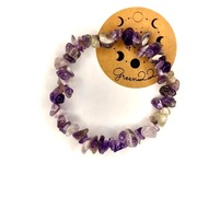 Bransoletka talizman fioletowa naturalny Ametyst
