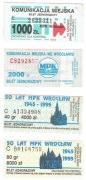Bilet  MPK  Wrocław-1000zł, 2000zł, 40gr/4000zł czysty, 80gr/8000zł czysty