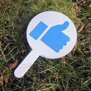 Tabliczka niebieski like, gadżet do fotobudki, gadżety rekwizyty do zdjęć