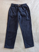 Granatowe bawełniane spodnie bojówki na gumie River Island 146 jak nowe