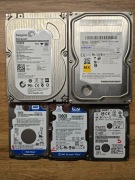 ZESTAW 5x DYSKÓW HDD – SPRAWNE, SPRAWDZONE– LICYTACJA OD 1 ZŁ!
