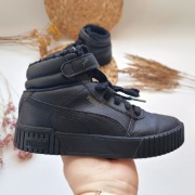 Puma Sneakersy Carina 2.0 Mid czarne 34 ocieplane buty  wysokie na rzepy 