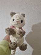 Kotek na szydełku, przytulanka 