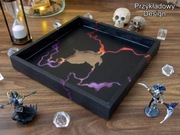 Personalizowana drewniana tacka do kości handmade