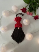 Ozdoba na choinkę, makrama 