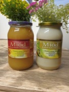 Miód wielokwiatowy, rzepakowy. 2.4 kg 100 % naturalny