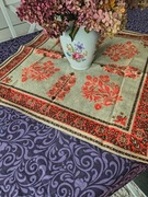 Serweta bieżnik obrus kwiaty retro vintage PRL