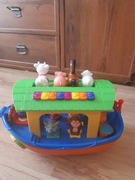 Arka Noego ze zwierzętami, statek piracki, autobus